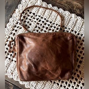 Vintage Christian Peau Distressed Leather Purse